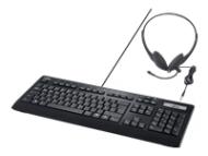 FUJITSU Keyboard KB950 Phone DE inkl. Headset USB Keyboard Skype inkl. Headset braunes Gehäuse (S26381-F950-L420)