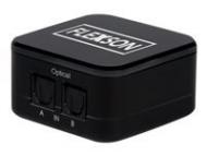 FLEXSON 2-Wege Optischer Digital Audio Umschalter / Switcher 21, schaltet zwei Toslink Quellen auf einen Toslink Ausgang (FLX2OS1021)