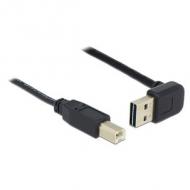 DELOCK Kabel EASY USB 2.0-A oben / unten gewinkelt B Stecker / Stecker 2 m (83540)