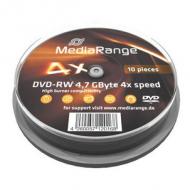 Mediarange dvd-rw 4,7gb 10pcs spindel 4x (mr450)