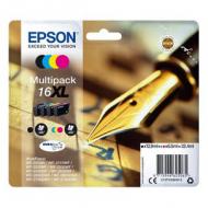 EPSON 16XL Tinte schwarz und dreifarbig hohe Kapazität 32.4ml 1-pack blister ohne Alarm (C13T16364012)