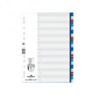 A-Z Kunststoff Register, mit farbigen Taben