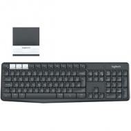 LOGITECH K375s Multi-Devi Wireless Keyboard and Stand Combo - GRAPHITE / OFFWHITE - 2.4GHZ / BT DE (920-008168)