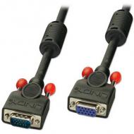 LINDY VGA Kabel M / F schwarz 3m HD15 M / F mit Schrauben DDC-fähig (36394)