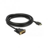 DELOCK Kabel DVI 18+1 Stecker HDMI-A Stecker 3 m schwarz (85585)