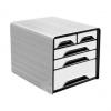 Schubladenbox Smoove CLASSIC, weiß / schwarz