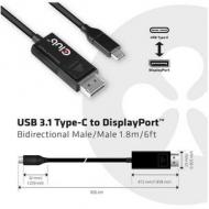 Club3d kabel   usb 3.1 typ c > dp 1.4 8k60hz uhd 1,8m  st / st retail (cac-1557)
