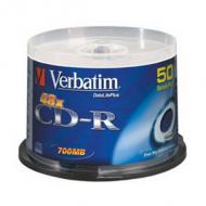 Verbatim Extra Protection CD-R, 700 MB, 52x, 50er Spindel 80 Minuten, silber, ExtraProtection Surfa (43351)