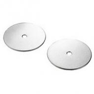 Dataflex Durchtischbefestigung Farbe: aluminium Set aus runden Stahlplatten 3 mm aus Kunststofflverbeschichtet 51.942
