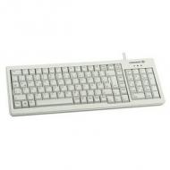 CHERRY G84-5200 XS Kompakt Tastatur, Anschlusskabel, grau für den Markt: D  /  L  /  A 19" Tastatur, USB-Anschluss (PS / 2 über Adapter), 104 Tasten,Kabellänge: 2,50 m, frei programmierbare Tasten, Plug & Playabnehmbare Aufstellfüße, Farbe: hellgrau deutsche Tastaturbelegung (G84-5200LCMDE-0)