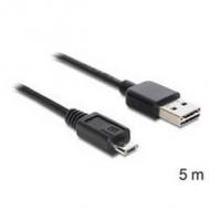 DELOCK Kabel EASY USB 2.0-A Micro-B Stecker / Stecker 5 m (83369)
