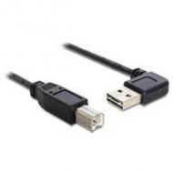 DELOCK Kabel EASY USB 2.0-A 90G gewinkelt B Stecker / Stecker 2 m (83375)