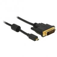 DELOCK Kabel Micro HDMI D Stecker DVI 24+1 Stecker 1 m (83585)