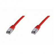 Patch-kabel gesch. cat5e rot 0,5m 2xrj45,sftp