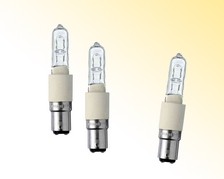 Hochvolt-Halogenlampen - Sockel: B15