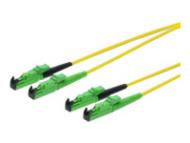 ASSMANN LWL Patchkabel E2000 (APC) auf E2000 (APC) DIAMOND Singlemode 09 / 125 Duplex Länge 3 m LSOH (AL-9E2000-03I-DM)