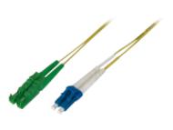 ASSMANN LWL Patchkabel E2000 (APC) auf LC (PC) Singlemode 09 / 125 Duplex Length 15 m (AL-9E2000LC-15I)