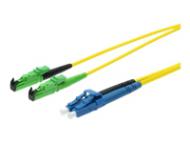 ASSMANN LWL Patchkabel E2000 (APC) auf LC (PC) DIAMOND Singlemode 09 / 125 Duplex Länge 15 m LSOH (AL-9E2000LC-15I-DM)