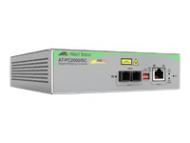 ALLIED 2port Gigabit Speed / Media Converting Switch mit PoE 1000T POE+ to 1000SX(SC)Media Converter Multi-Region AC adapter (AT-PC2000 / SC-60)