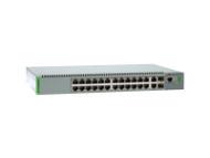 ALLIED 24 Port Managed Compact Fast Ethernet Switch Single AC Power Supply (AT-FS970M / 24C-50)