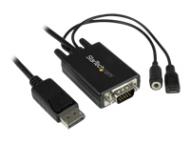 STARTECH.COM 3m DisplayPort auf VGA Adapterkabel mit Audio - DP zu VGA Konverter - 1920x1200 (DP2VGAAMM3M)