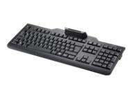 FUJITSU KB100 SCR SmartCard Tastatur in Schwarz tschechisch slowakisch mit Klasse 2 Leser oben auf dem Gehuse USB Kabel 1.8m (S26381-K100-L404)