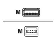 EFB USB2.0 Anschlusskabel Typ A Stecker auf Stecker Mini B 5polig Classic Schwarz 1,5m (K5250SW.1,5)