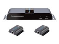TECHLY HDMI 1x2 Extender / Splitter Set mit IR 50m gleichzeitige Aufteilung einer HDMI-Quelle auf 2 HD-Displays ueber Netzwerkkabel (IDATA-EX-HL21TY)