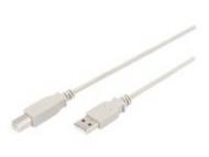 ASSMANN USB 2.0 Anschlusskabel Typ A - B St / St 1,8m 10er Set gr (AK-990941-018-E)