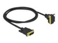 DELOCK DVI Kabel 18+1 Stecker zu 18+1 Stecker gewinkelt 2m (85902)