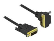 DELOCK DVI Kabel 18+1 Stecker zu 18+1 Stecker gewinkelt 3m (85903)