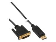INLINE DisplayPort zu DVI-D Konverter Kabel 2m schwarz (17112)