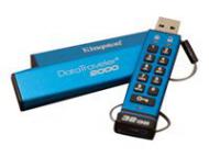 KINGSTON 64GB Keypad USB 3.0 DT2000 256bit AES Hardware Encrypted (DT2000 / 64GB)