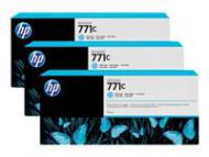 HP 771C Original Tinte hell cyan Standardkapazität 3 x 775ml 3er-Pack (B6Y36A)