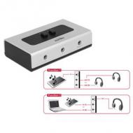 Delock umschalter klinke 3,5mm 2-port manuell bidirektional (87699)