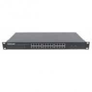 INTELLINET 24-Port Gigabit Ethernet Switch mit 2 SFP-Ports 24 x 10/100/1000 Mbit/s RJ45-Ports + 2 x SFP IEEE 802.3az 48,26cm 19 Zol (561044)