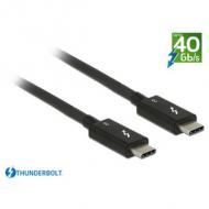 Delock thunderbolt 3 (40 gb / s) usb-c kabel stecker stecker passiv 0,5m 5a schwarz (84844)