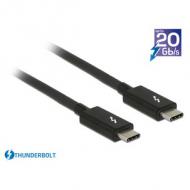 Delock thunderbolt 3 (20 gb / s) usb-c kabel stecker stecker passiv 1,0m 5a schwarz (84845)