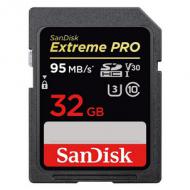 Sandisk sd extreme pro v30 32gb 95mb / s (sdsdxxg-032g-gn4in)
