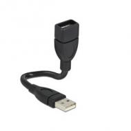 DELOCK Kabel USB 2.0-A Stecker Buchse ShapeCable 15 cm (83497)