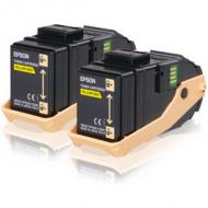 EPSON AL-C9300N Toner gelb Standardkapazität 2 x 7.500 Seiten 2er-Pack (C13S050606)