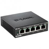 D-LINK DES-105 5Port Layer2 Fast Ethernet Switch 5x 10 / 100 Mbit / s Metallgehäuse Autosensing MDI / MDIX-Anpassung (DES-105 / E)