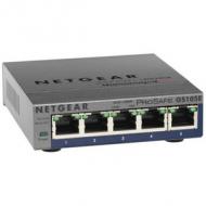 NETGEAR 5-Port Gigabit Plus Ethernet Switch - Desktop - unmanaged - luefterlos (GS105E-200PES)