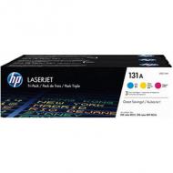 HP 131A Original Toner cyan, magenta und gelb Standardkapazität 3 x 1.800 Seiten 3er-Pack (U0SL1AM)