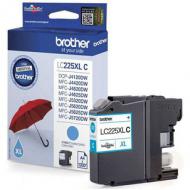 BROTHER LC-225XL Tinte cyan hohe Kapazität 1200 Seiten 1er-Pack (LC225XLC)