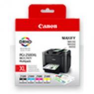 Canon Tinte PGI-2500XL fr Canon Maxify, Multipack Inhalt: je 1x schwarz, cyan, magenta, gelb (9254B001 / 9265B001 / 9266B001 / 9267B001) Schwarz 70,9 ml,cyan 19,3 ml, magenta 19,3 ml, gelb 19,3 ml (9254B004 / PGI-2500XL BK / C / M / Y)