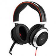 JABRA EVOLVE 80 UC Duo headset only mit 3.5mm Jack headband discret boomarm active Noise Cancellation Listen-In (14401-11)