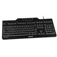 CHERRY KC1000 SC corded Security Keyboard USB ultraflat schwarz mit integriertem Smartcard-Terminal (DE) (JK-A0100DE-2)