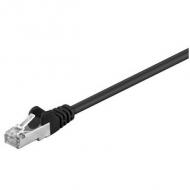 Patch-Kabel gesch. CAT5e schwarz 0,5m (68665)