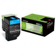 LEXMARK 802C Toner cyan kleine Kapazität 1.000 Seiten 1er-Pack return program (80C20C0)